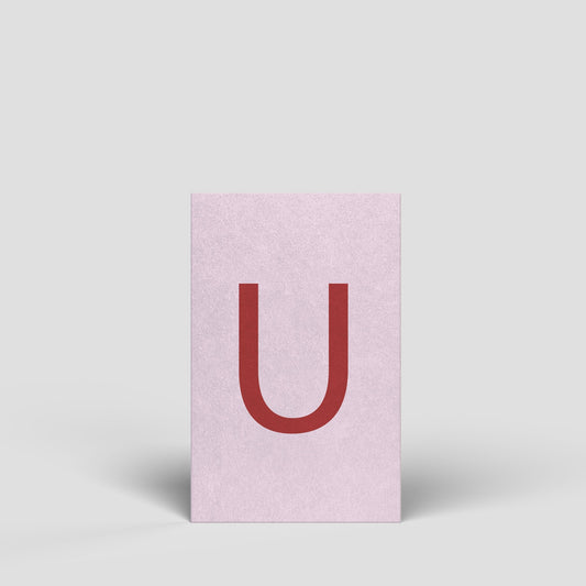 Midikarte - Buchstabe U - Nr. 182 - Naturbedacht kaufen