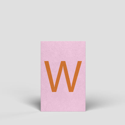 Midikarte - Buchstabe W - Nr. 184 - Naturbedacht kaufen