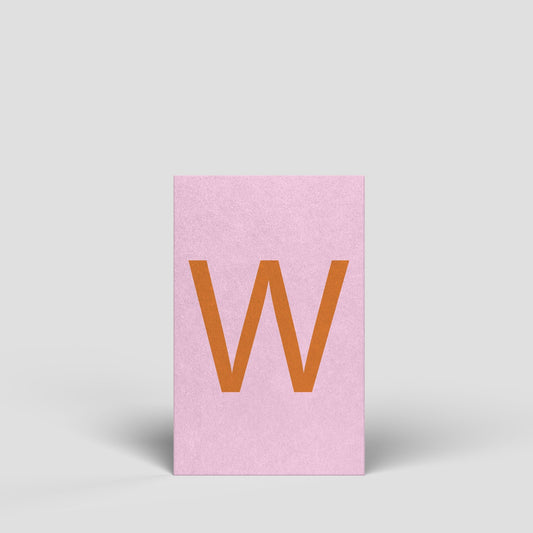 Midikarte - Buchstabe W - Nr. 184 - Naturbedacht kaufen