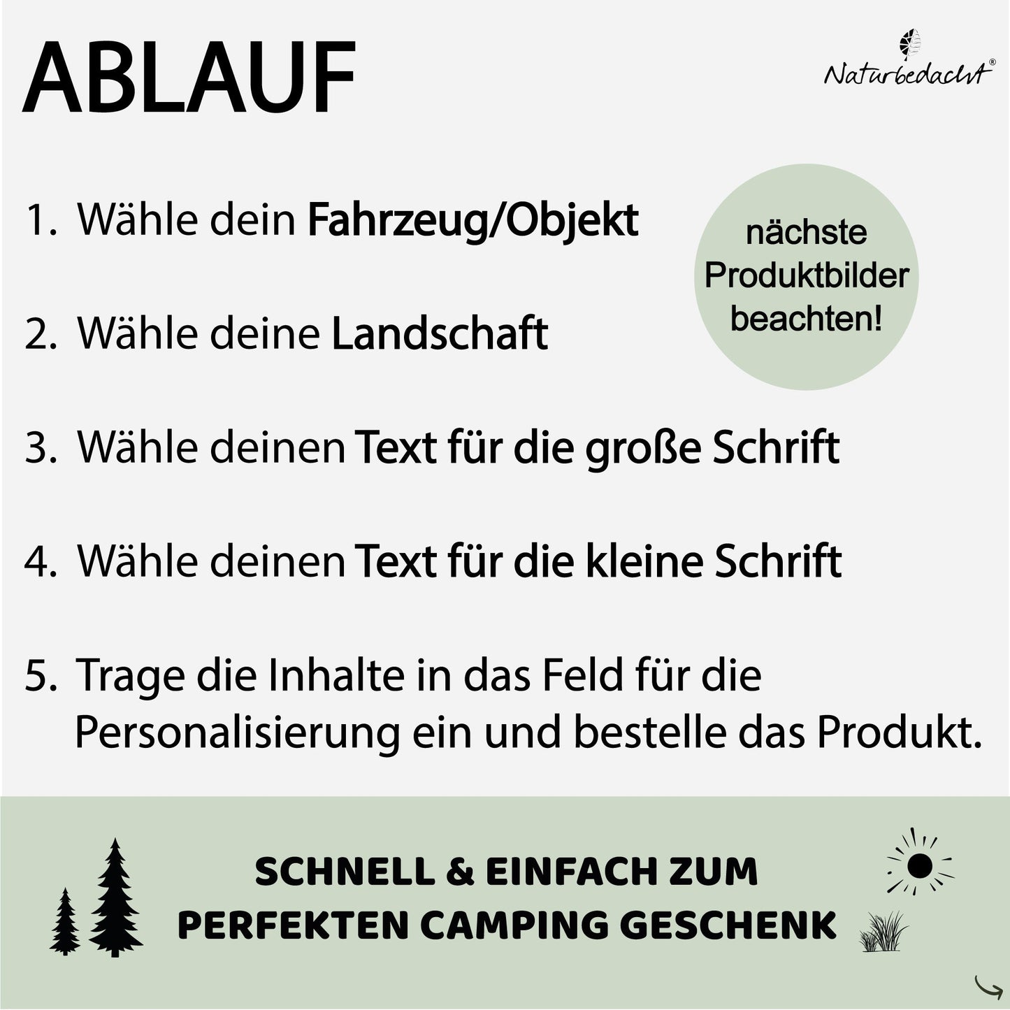 Personalisiertes Schneidebrett aus Olivenholz - Camping (kleines Brett) - Naturbedacht kaufen