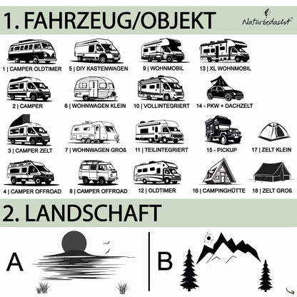 Personalisiertes Schneidebrett aus Olivenholz - Camping (kleines Brett) - Naturbedacht kaufen