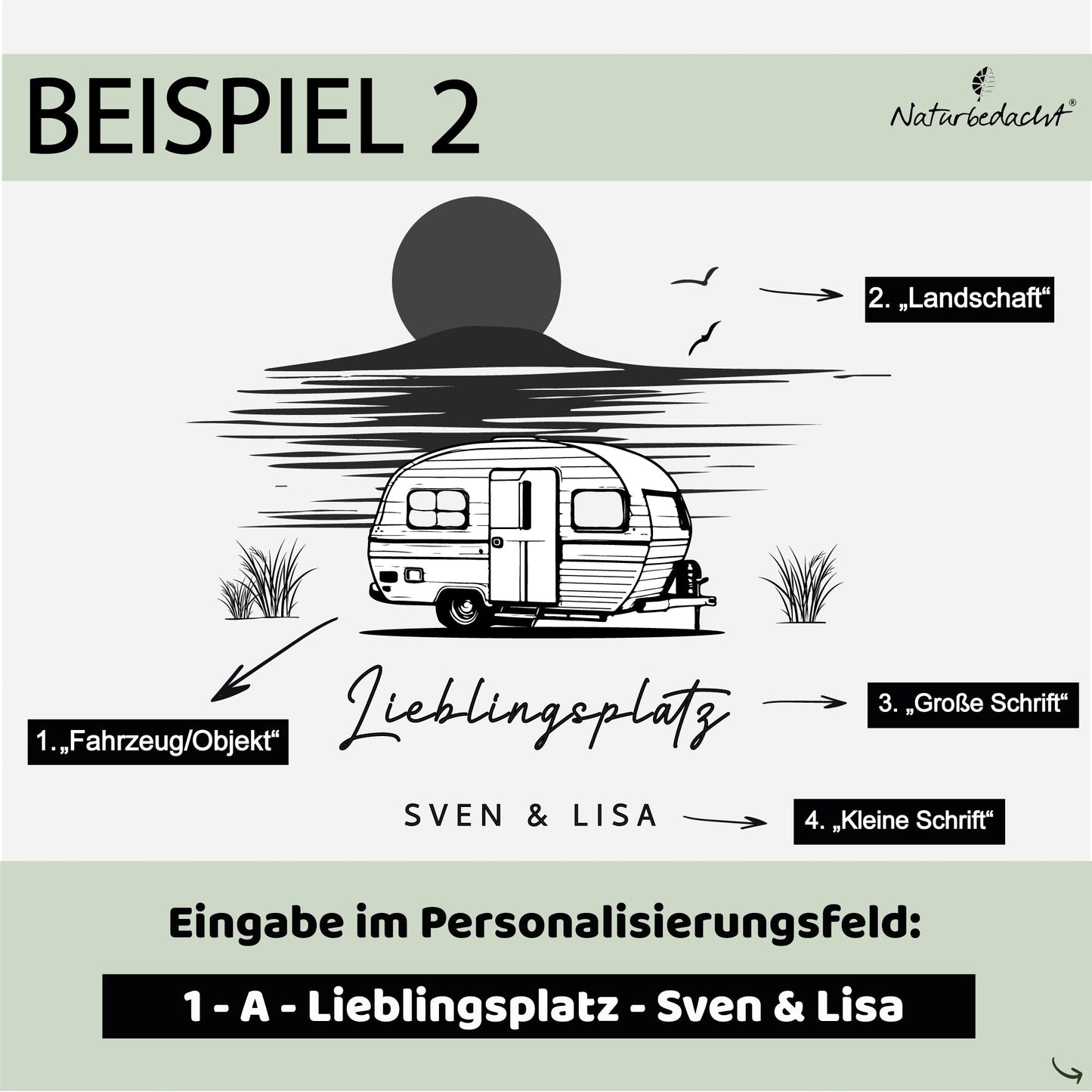 Personalisiertes Schneidebrett aus Olivenholz - Camping (kleines Brett) - Naturbedacht kaufen