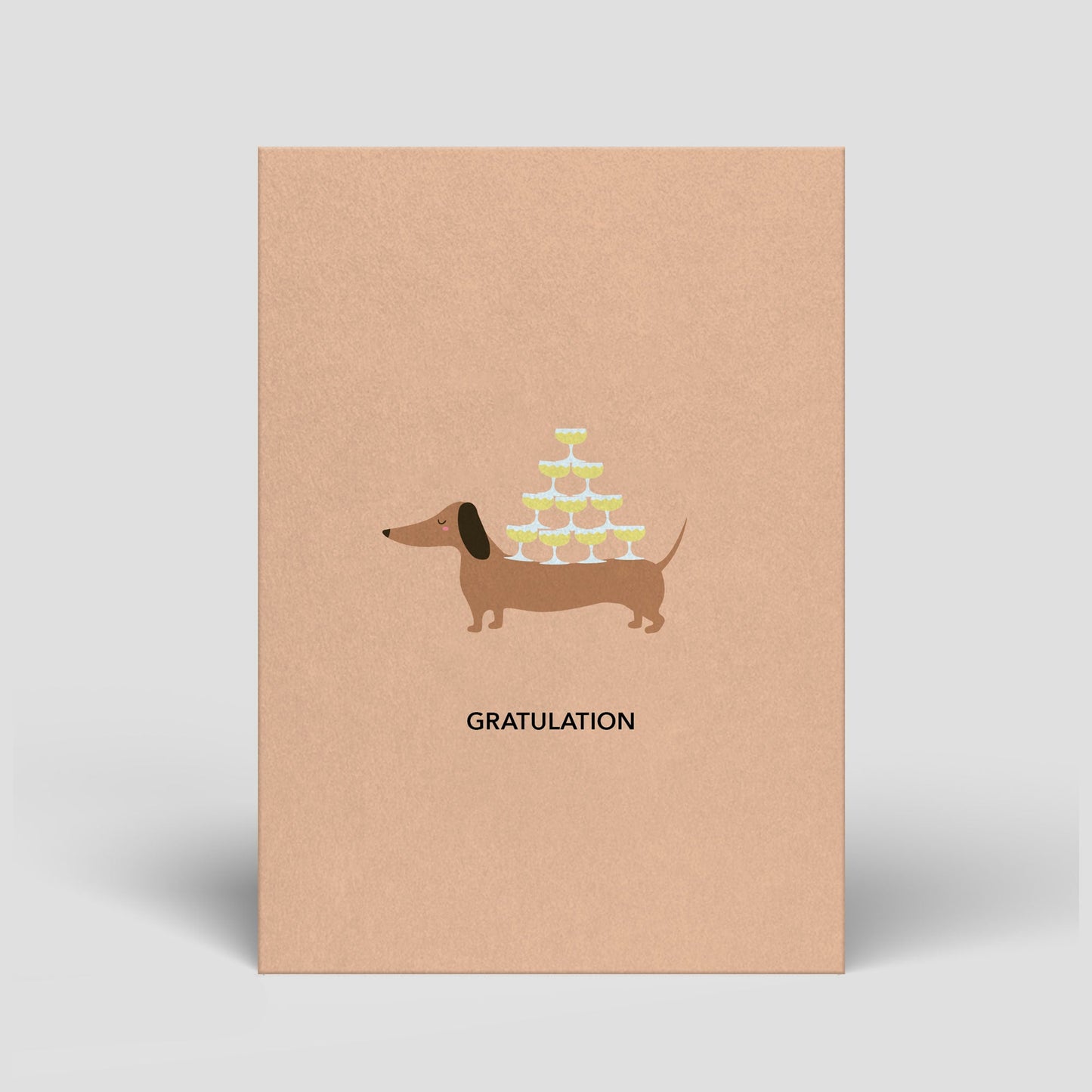Postkarte - Dackel Gratulation - Nr. 306 - Naturbedacht kaufen