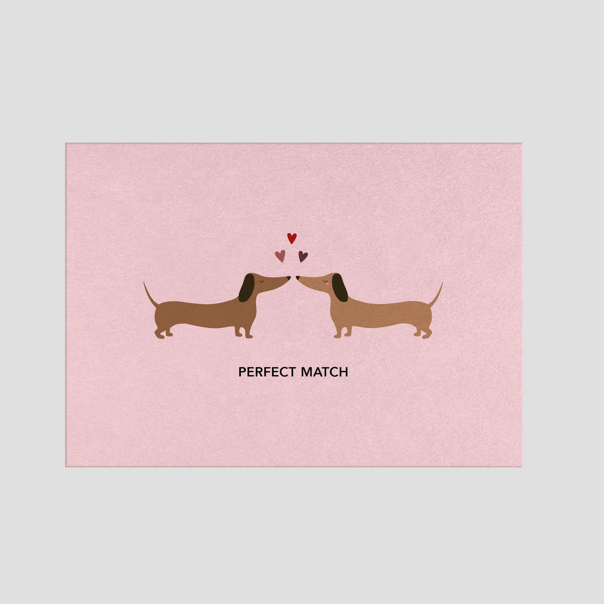 Postkarte - Dackel Perfect Match - Nr. 305 - Naturbedacht kaufen