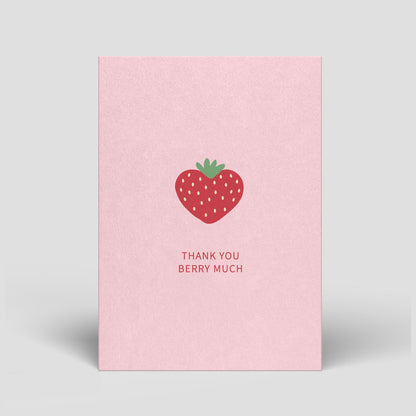 Postkarte - Danke - Thank you berry much - Nr. 221 - Naturbedacht kaufen