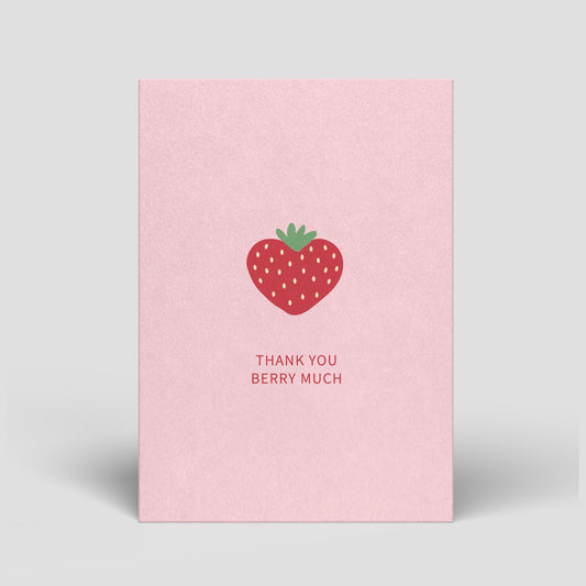 Postkarte - Danke - Thank you berry much - Nr. 221 - Naturbedacht kaufen