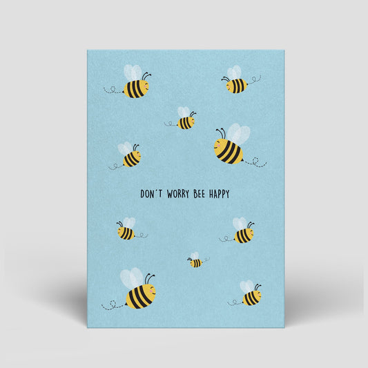 Postkarte - Don´t worry bee happy - Nr. 108 - Naturbedacht kaufen