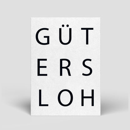 Postkarte Einzug/Umzug/Deko - "Gütersloh" - Naturbedacht kaufen