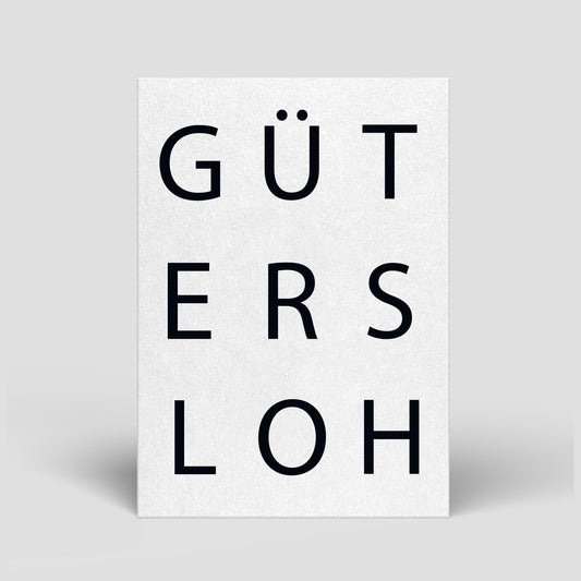 Postkarte Einzug/Umzug/Deko - "Gütersloh" - Naturbedacht kaufen