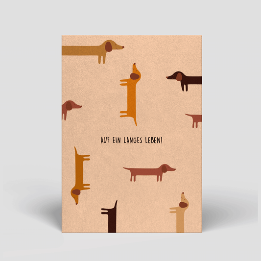 Postkarte - Geburtstag - Auf ein langes Leben - Nr. 76 - Naturbedacht kaufen