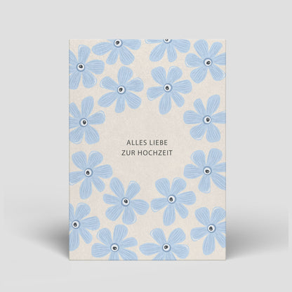 Postkarte - Hochzeit - Blumen - Nr. 99 - Naturbedacht kaufen