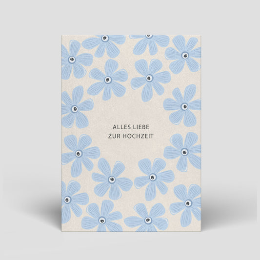 Postkarte - Hochzeit - Blumen - Nr. 99 - Naturbedacht kaufen