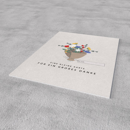 Postkarte - Kleine Karte für ein großes Danke - Nr. 98 - Naturbedacht kaufen