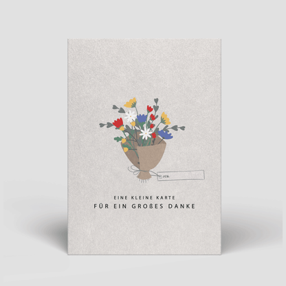 Postkarte - Kleine Karte für ein großes Danke - Nr. 98 - Naturbedacht kaufen
