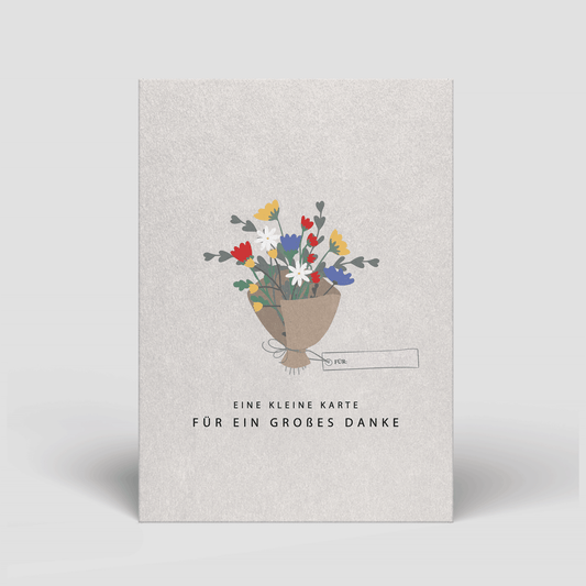 Postkarte - Kleine Karte für ein großes Danke - Nr. 98 - Naturbedacht kaufen