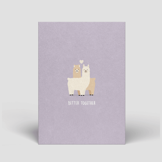 Postkarte - Liebe - Better together - Nr. 95 - Naturbedacht kaufen