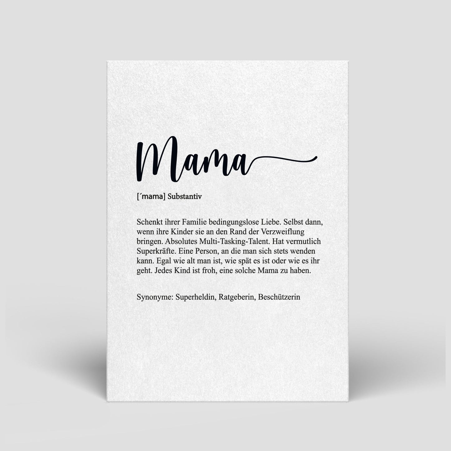 Postkarte Muttertag - "Definition/Duden" - Naturbedacht kaufen