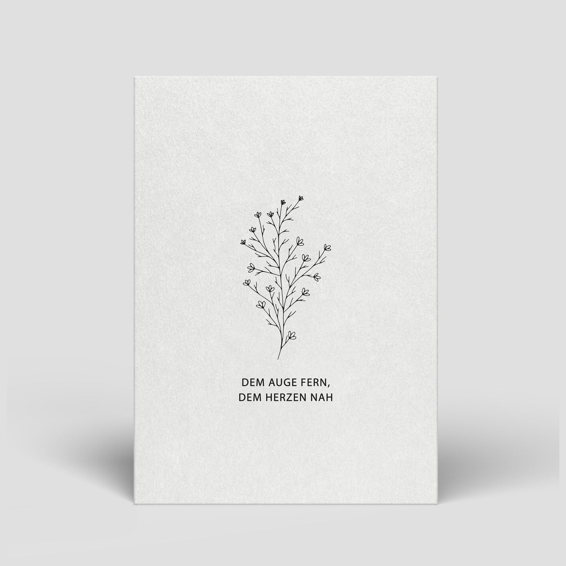 Postkarte Trauer - Dem Auge fern, dem Herzen nah - Nr. 115 - Naturbedacht kaufen