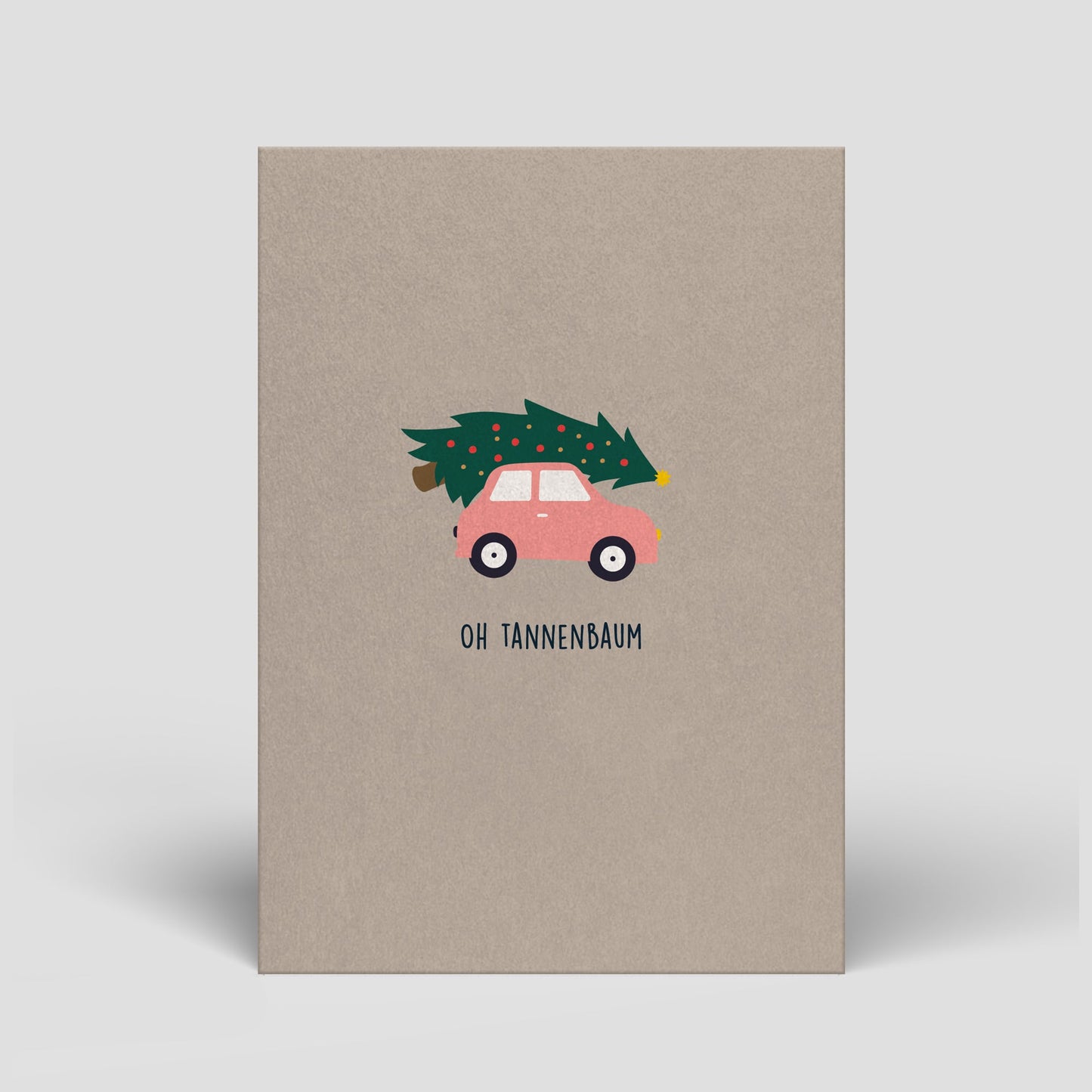 Postkarte - Weihnachten - Auto - Nr. 7 - Naturbedacht kaufen