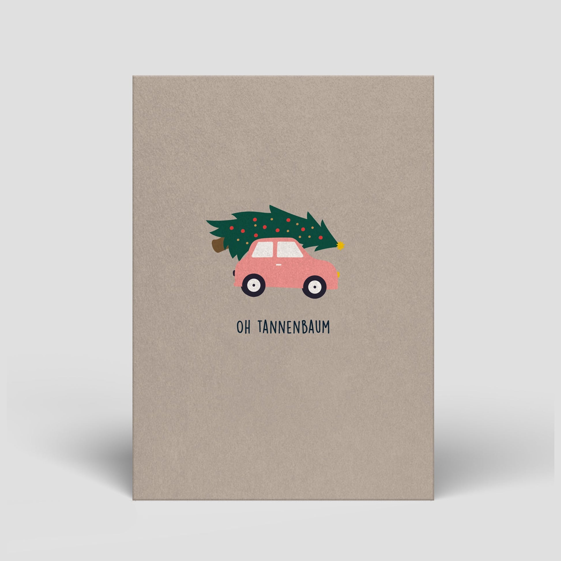 Postkarte - Weihnachten - Auto - Nr. 7 - Naturbedacht kaufen