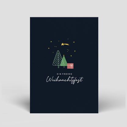 Postkarte - Weihnachten - Bäume - Nr. 9 - Naturbedacht kaufen