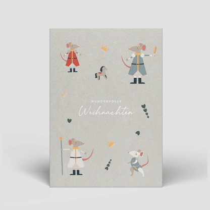 Postkarte - Weihnachten - Mäuse - Nr. 62 - Naturbedacht kaufen