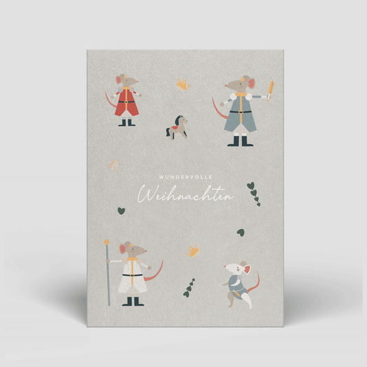 Postkarte - Weihnachten - Mäuse - Nr. 62 - Naturbedacht kaufen