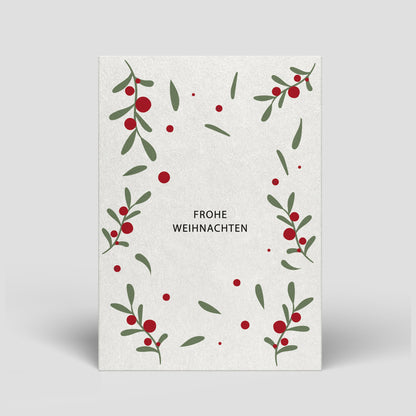 Postkarte - Weihnachten - Zweige - Nr. 71 - Naturbedacht kaufen