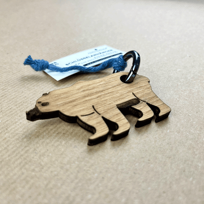 Schlüsselanhänger - Bär – Nr. 14 - Naturbedacht kaufen