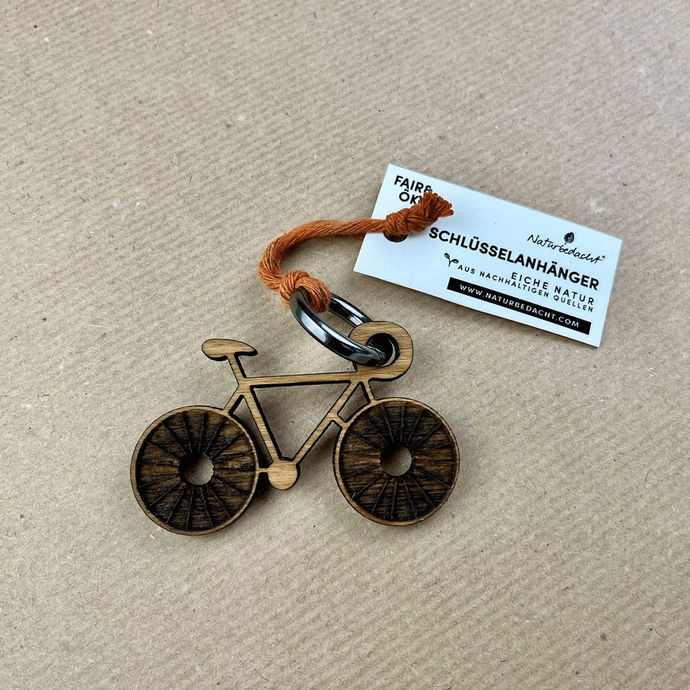 Schlüsselanhänger - Fahrrad – Nr. 15 - Naturbedacht kaufen