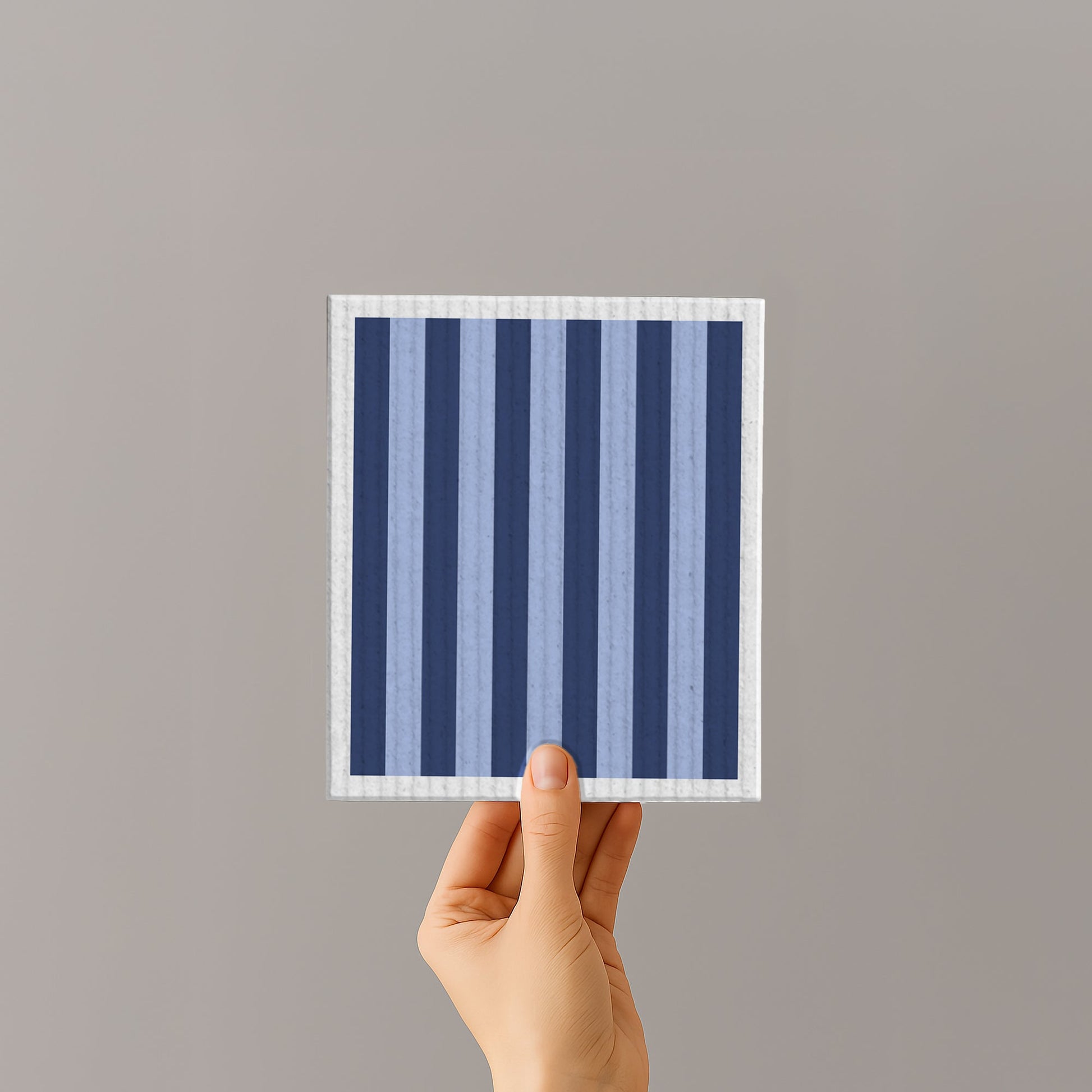 Schwammtuch - Naturschwammtuch - Streifen - Blau - Nr. 8 - Naturbedacht kaufen
