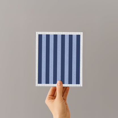 Schwammtuch - Naturschwammtuch - Streifen - Blau - Nr. 8 - Naturbedacht kaufen