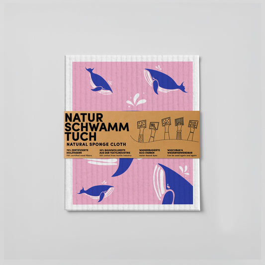 Schwammtuch - Naturschwammtuch - Wale - Nr. 11 - Naturbedacht kaufen