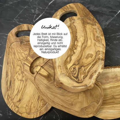 Personalisiertes Schneidebrett aus Olivenholz - Grillbrett