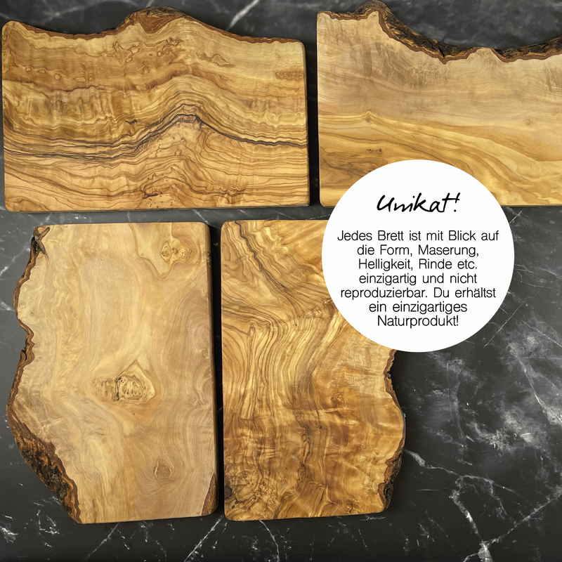 Personalisiertes Schneidebrett aus Olivenholz - Wanderlust