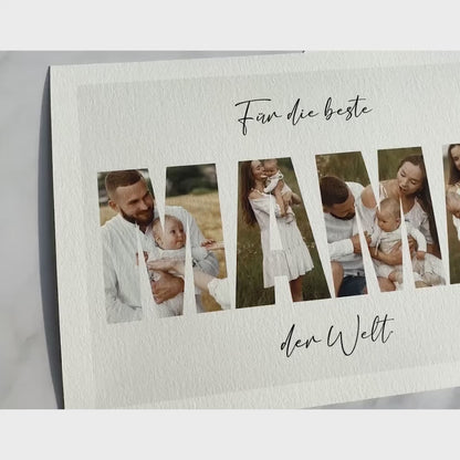 Personalisierte Foto-Collage Mama - Poster selbst gestalten