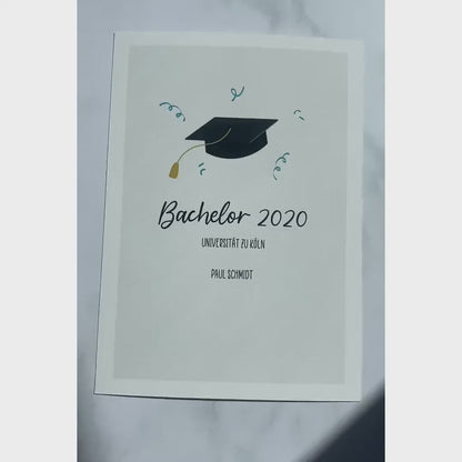 Personalisiertes Poster als Abschlussgeschenk