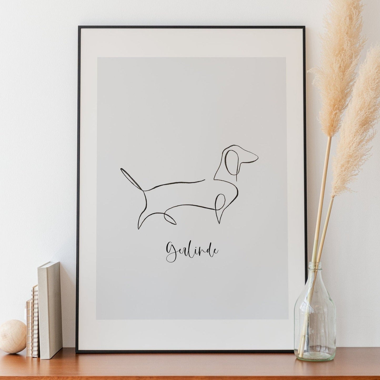 Dackel Geschenk - Personalisierter Oneline Druck - Naturbedacht kaufen