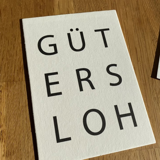 Postkarte Einzug/Umzug/Deko - "Gütersloh"