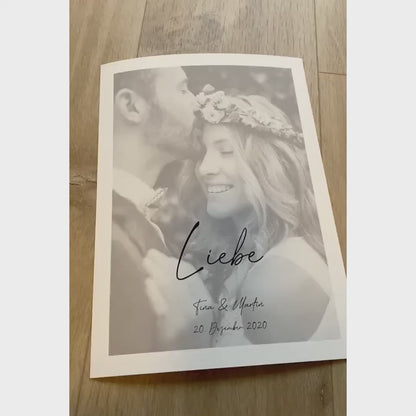 Personalisiertes Poster - Transparenter Foto-Druck mit Aufschrift