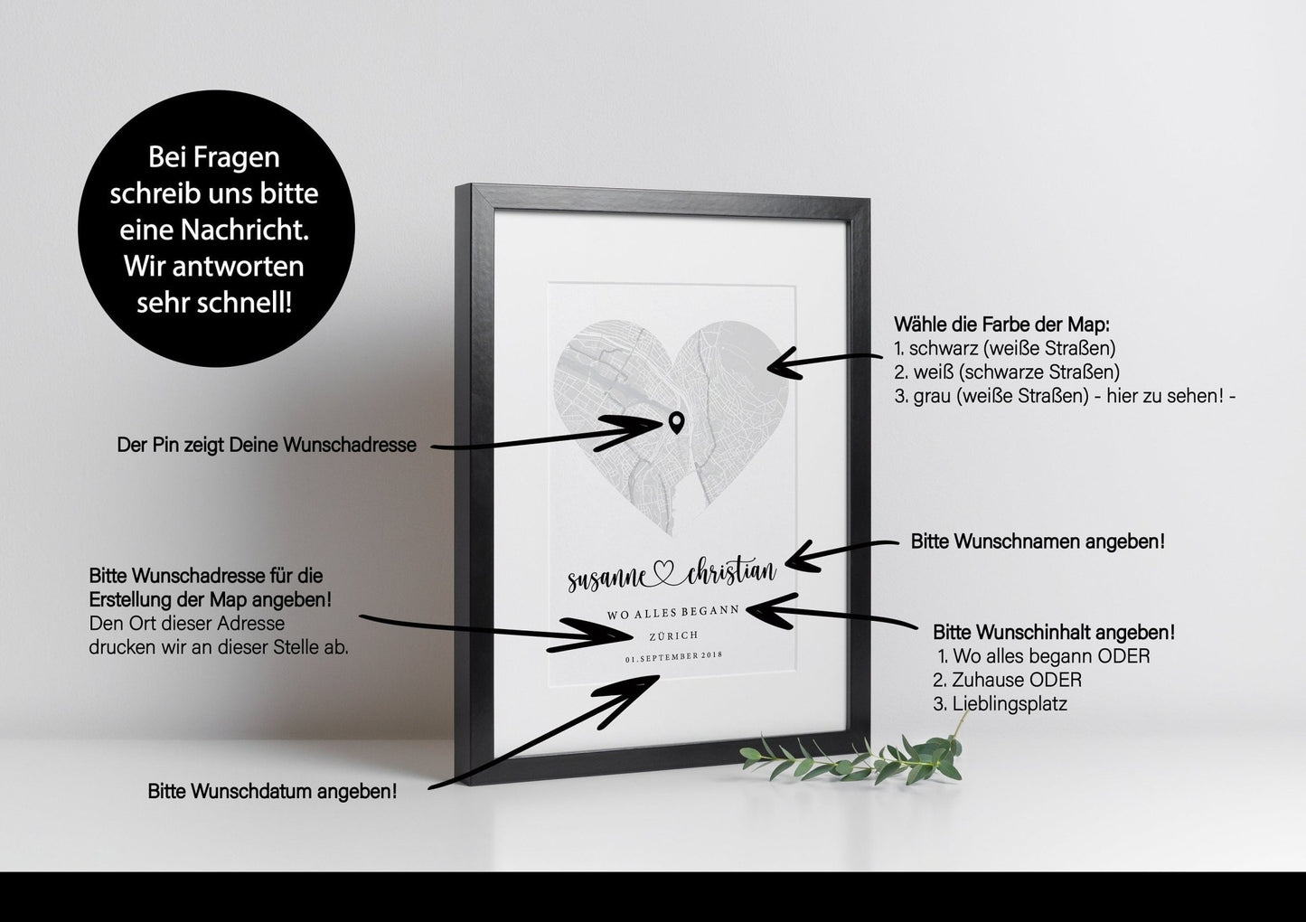 Hochzeitsgeschenk personalisiert - Naturbedacht kaufen
