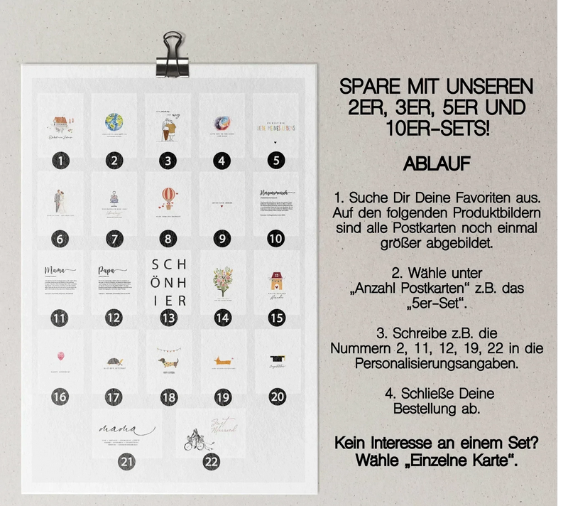 Postkarte Einzug/Umzug/Deko - "Osnabrück"