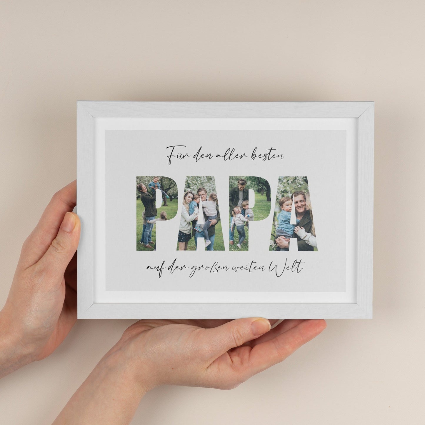 Personalisierte Foto - Collage - PAPA - Naturbedacht kaufen