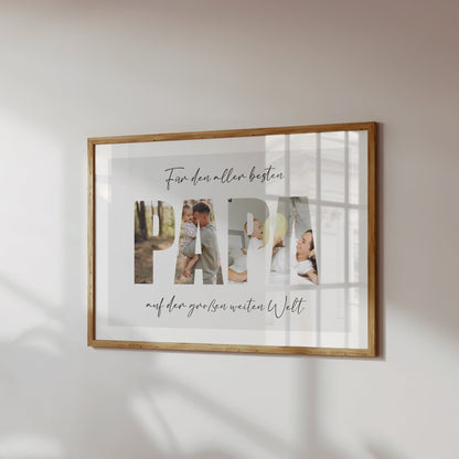 Personalisierte Foto - Collage - PAPA - Naturbedacht kaufen