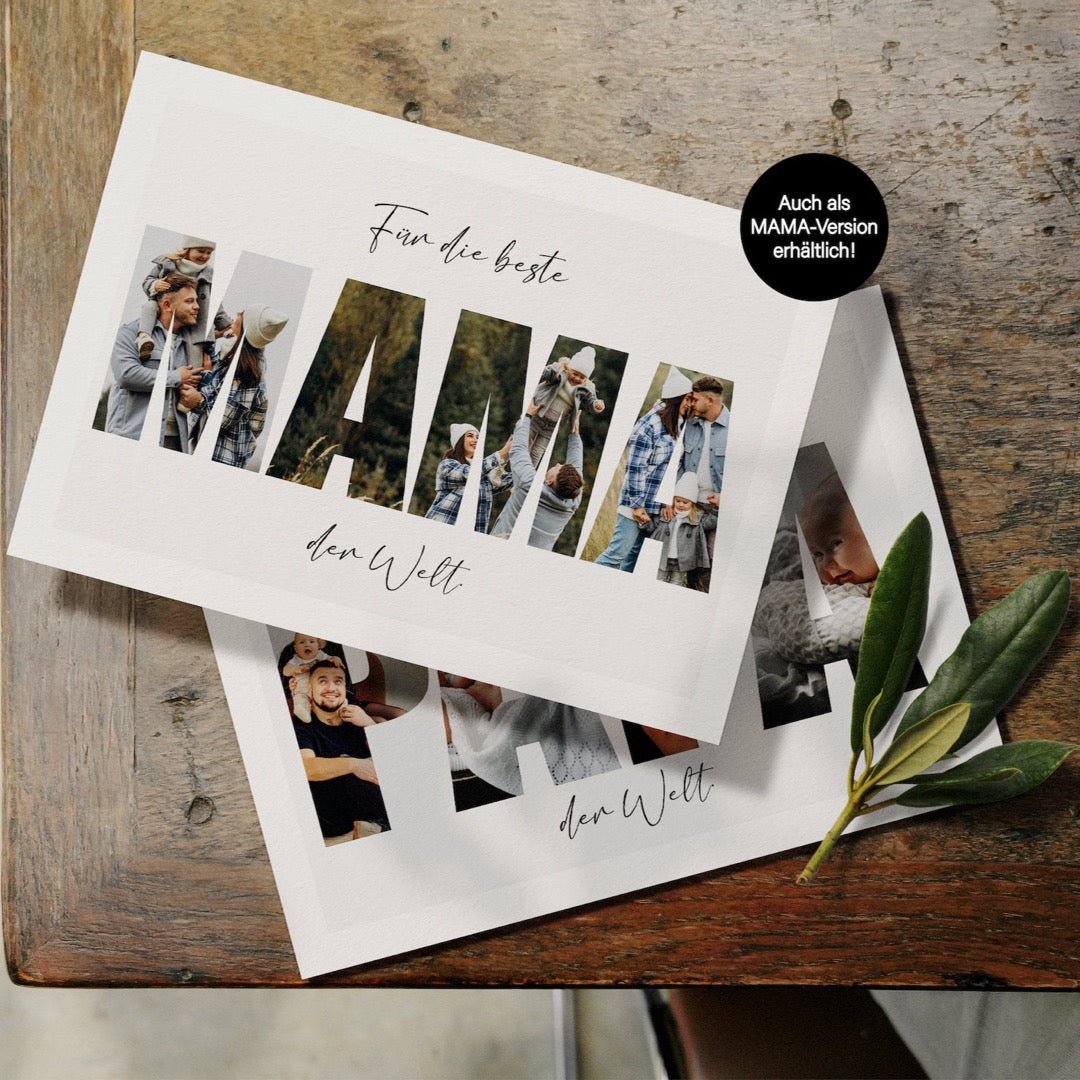 Personalisierte Foto - Collage - PAPA - Naturbedacht kaufen