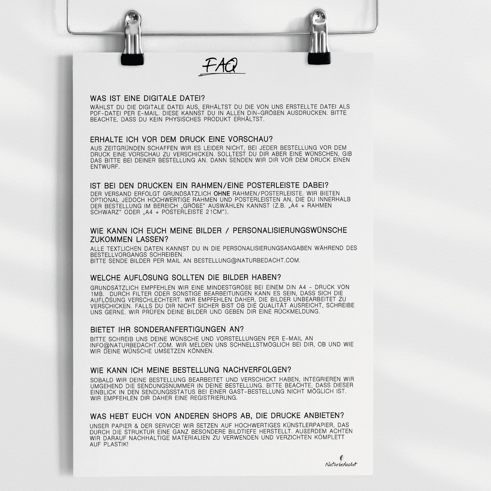 Personalisierte Foto - Collage - PAPA - Naturbedacht kaufen