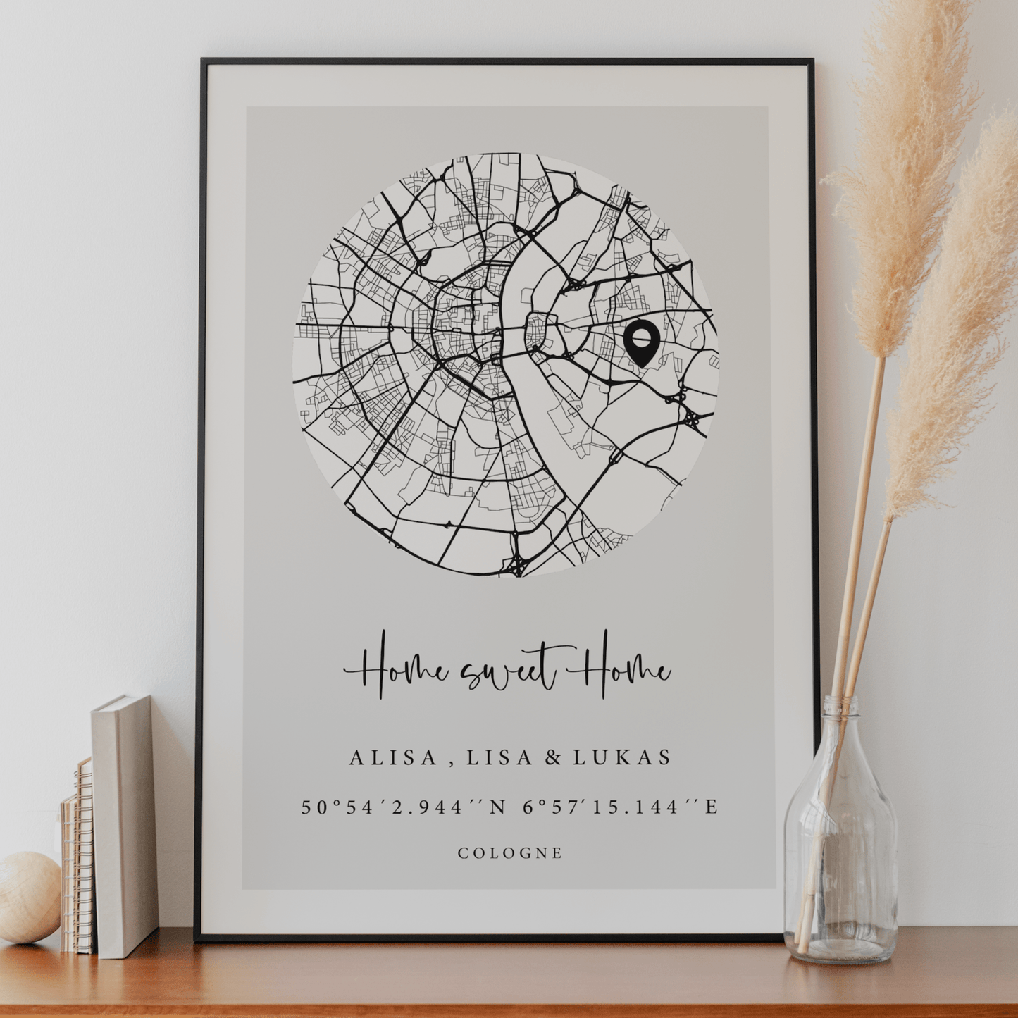 Personalisierte Map - Kleiner Kreis - "Wo alles begann" - Naturbedacht kaufen