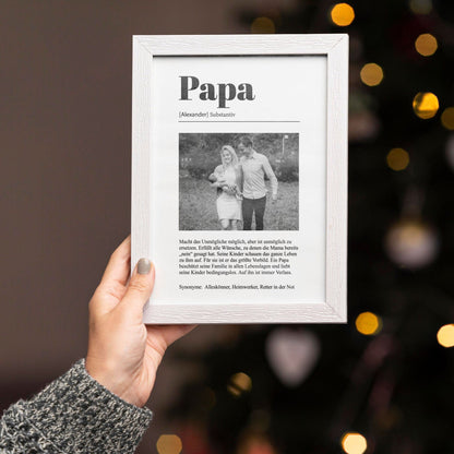 Personalisierter Druck - Papa Duden Definition mit Foto - Naturbedacht kaufen