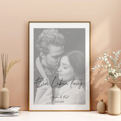 Personalisierter Foto - Druck - "Liebe" - Naturbedacht kaufen