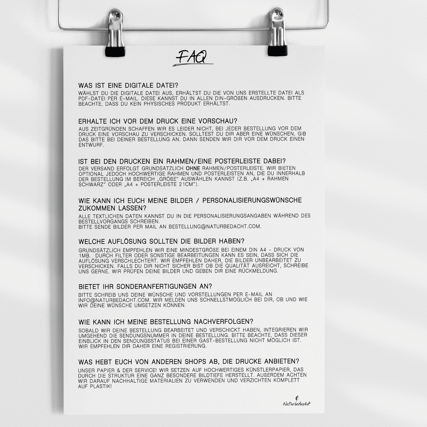 Personalisierter Kalender - Besonderer Tag - Naturbedacht kaufen